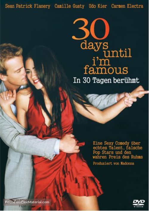 30 Days Until I&#039;m Famous - German Movie Cover