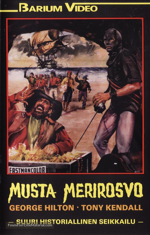 L&#039;uomo mascherato contro i pirati - Finnish VHS movie cover