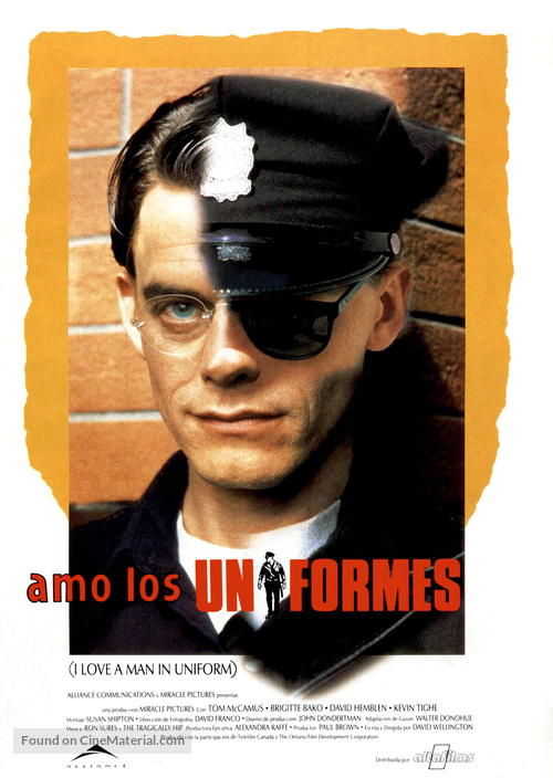 I Love a Man in Uniform - Spanish Movie Poster