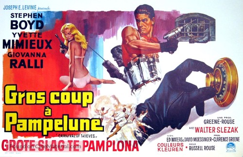 The Caper of the Golden Bulls - Belgian Movie Poster