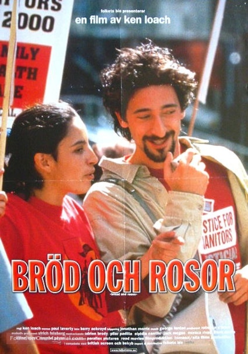 Bread and Roses - Swedish Movie Poster