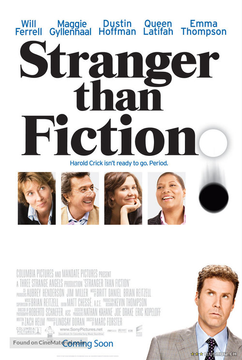 Stranger Than Fiction - Theatrical movie poster