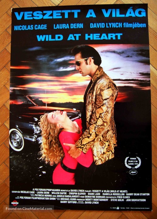 Wild At Heart - Hungarian Movie Poster