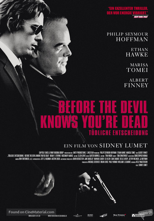 Before the Devil Knows You&#039;re Dead - Swiss Movie Poster