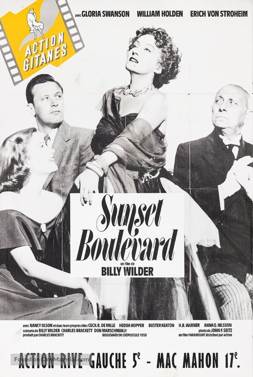 Sunset Blvd. - French Movie Poster