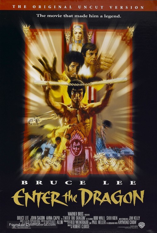 Enter The Dragon - Re-release movie poster