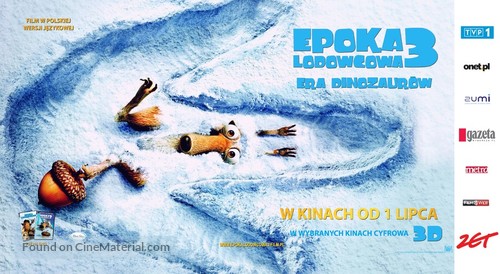 Ice Age: Dawn of the Dinosaurs - Polish Movie Poster