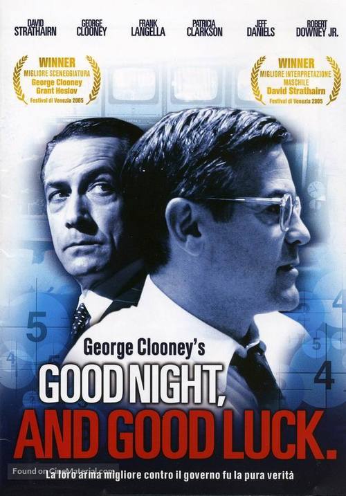 Good Night, and Good Luck. - Italian DVD movie cover