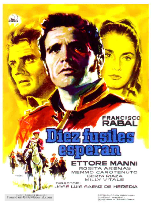 Diez fusiles esperan - Spanish Movie Poster