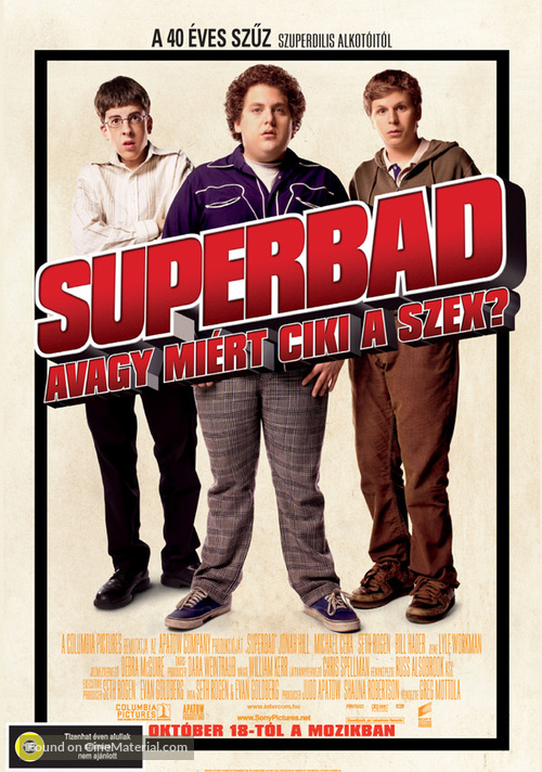Superbad - Hungarian Movie Poster