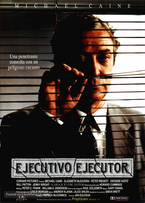 A Shock to the System - Spanish Movie Poster