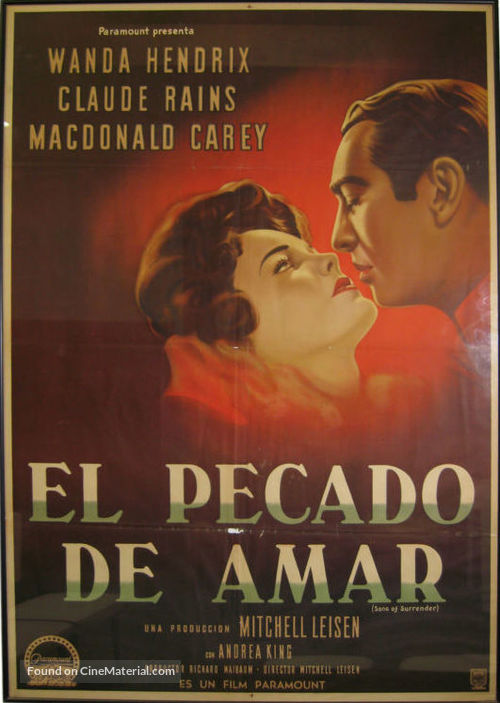 Song of Surrender - Spanish Movie Poster