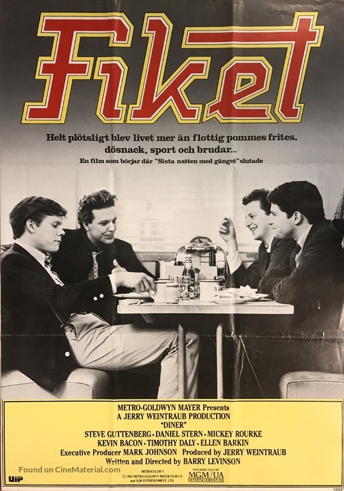 Diner - Swedish Movie Poster