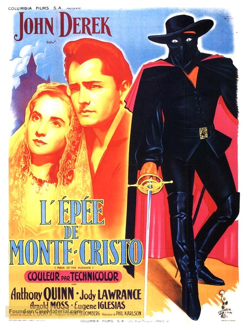 Mask of the Avenger - French Movie Poster
