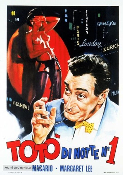 Tot&ograve; di notte n. 1 - Italian Movie Poster