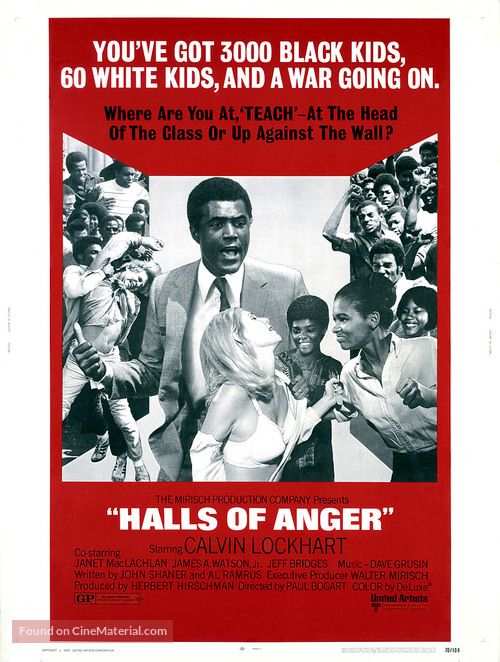 Halls of Anger - Theatrical movie poster