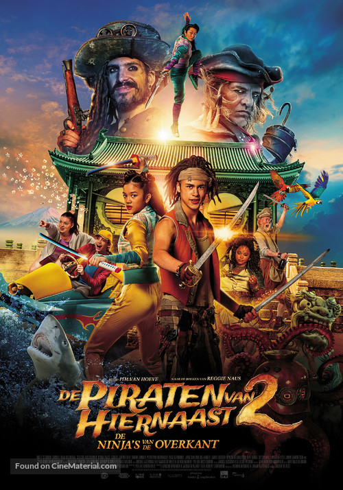 De piraten van hiernaast: De ninja&#039;s van de overkant - Dutch Movie Poster