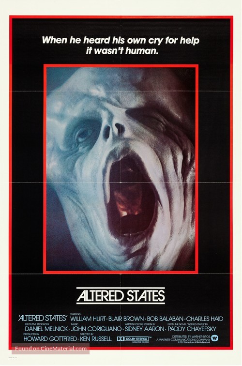 Altered States (1980) British movie poster