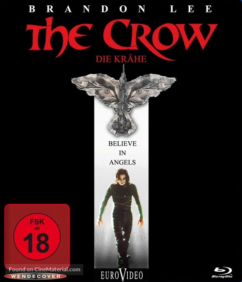 The Crow - German Blu-Ray movie cover