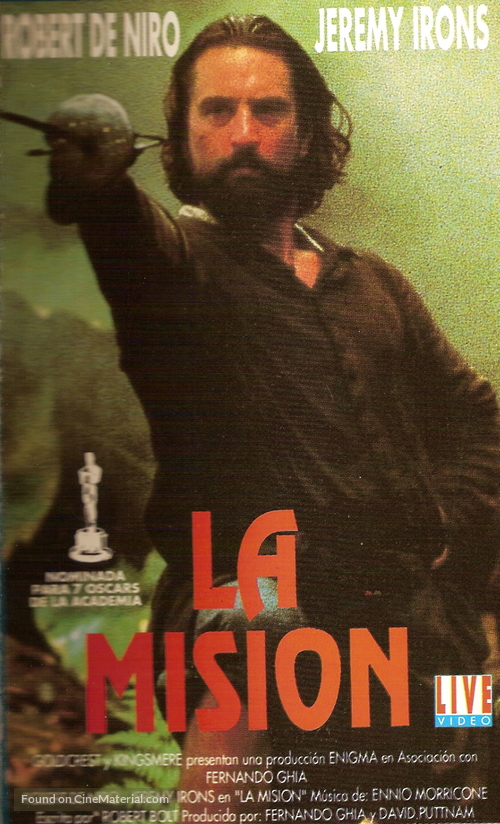 The Mission - Argentinian VHS movie cover