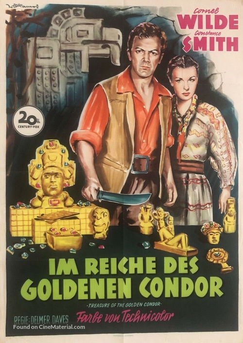 Treasure of the Golden Condor - German Movie Poster