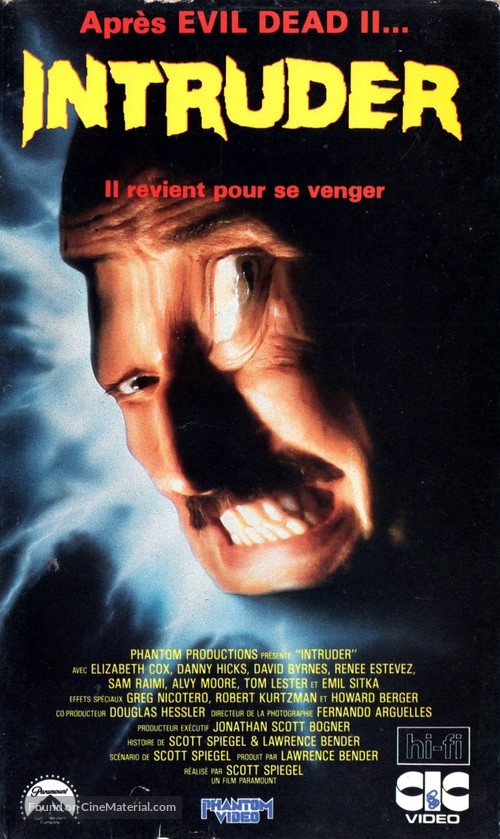 Intruder - French VHS movie cover