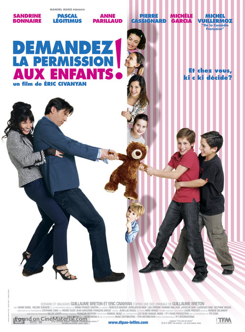 Demandez la permission aux enfants - French poster