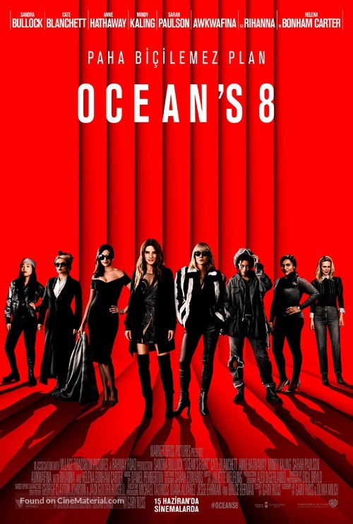 Ocean&#039;s 8 - Turkish Movie Poster
