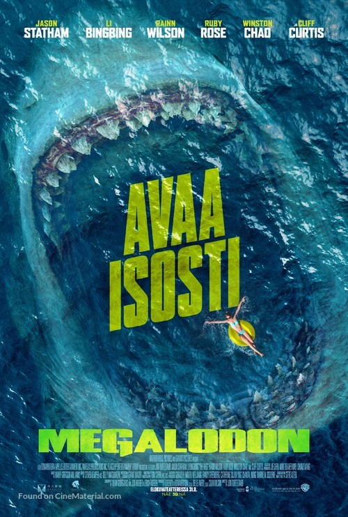 The Meg - Finnish Movie Poster