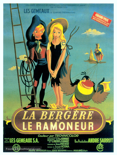 La berg&egrave;re et le ramoneur - French Movie Poster