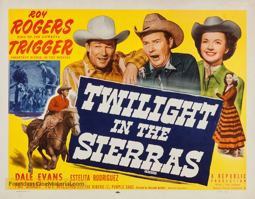 Twilight in the Sierras - Re-release movie poster
