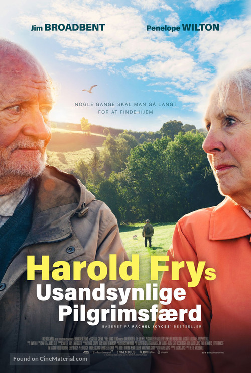 The Unlikely Pilgrimage of Harold Fry - Danish Movie Poster