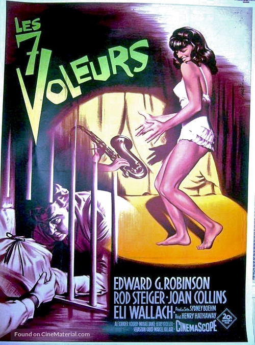Seven Thieves - French Movie Poster