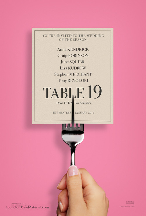 Table 19 - Movie Poster