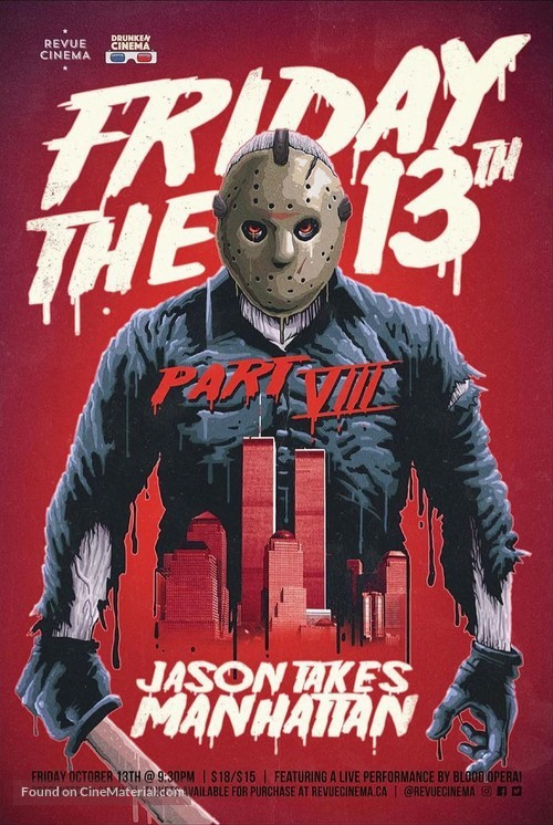 Friday the 13th Part VIII: Jason Takes Manhattan - Canadian Movie Poster