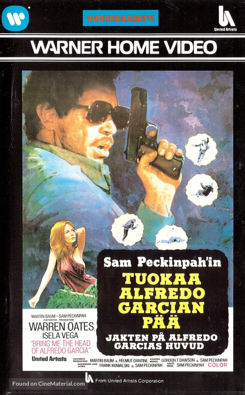 Bring Me the Head of Alfredo Garcia - Finnish VHS movie cover