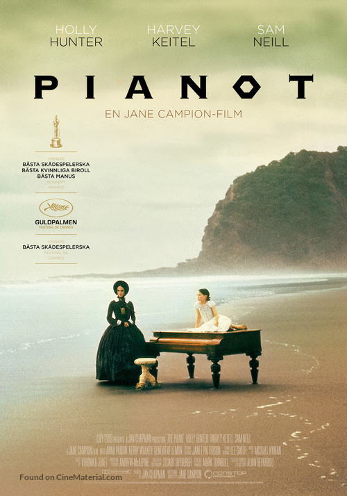 The Piano - Swedish Re-release movie poster