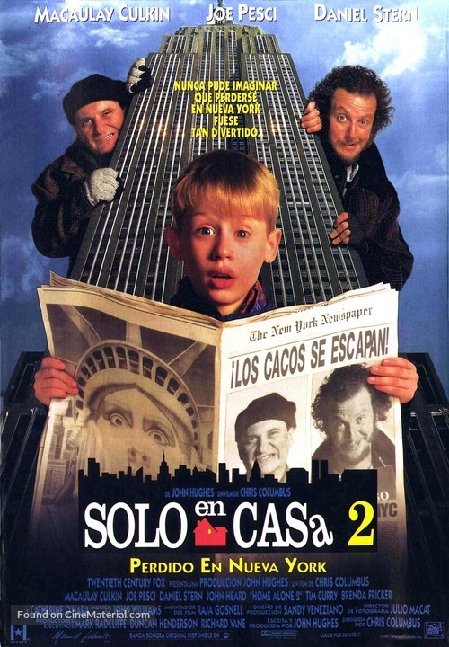 Home Alone 2: Lost in New York - Spanish Movie Poster