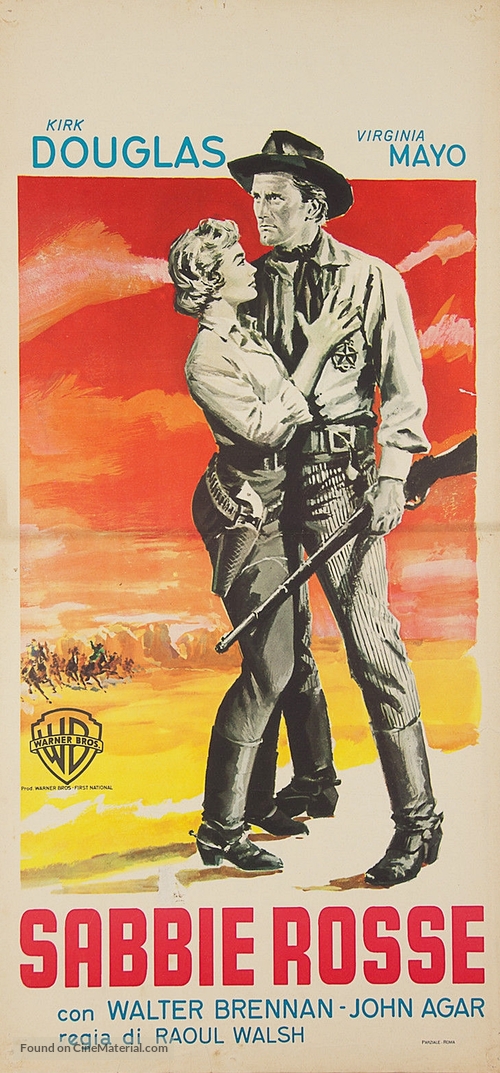 Along the Great Divide - Italian Movie Poster