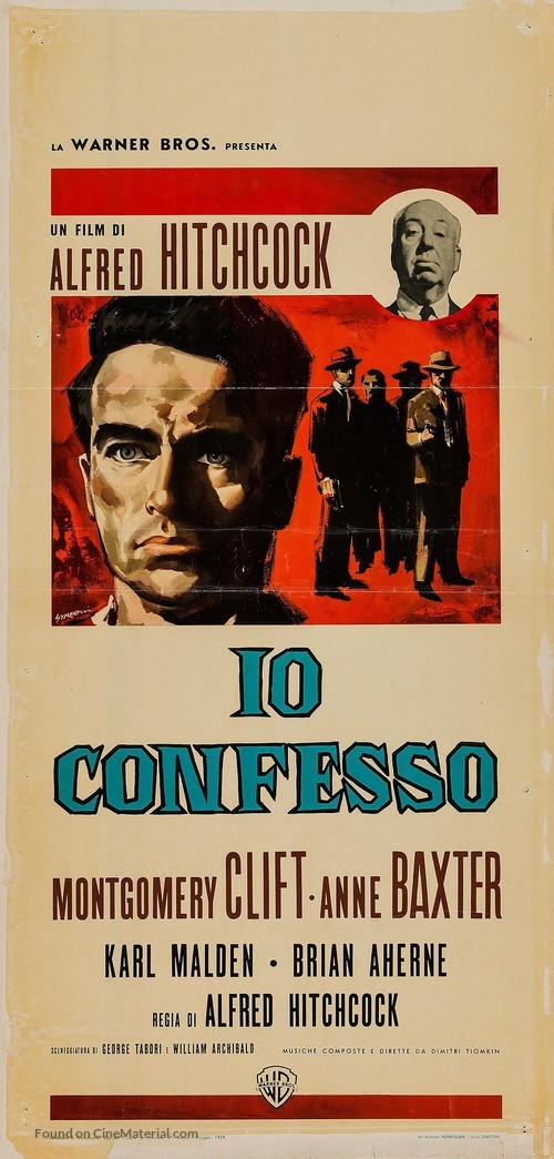 I Confess - Italian Movie Poster