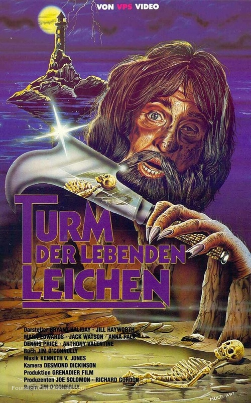 Tower of Evil - German VHS movie cover