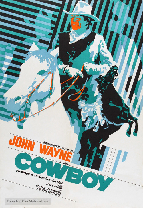 The Cowboys - Romanian Movie Poster