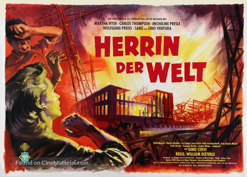 Herrin der Welt - German Movie Poster