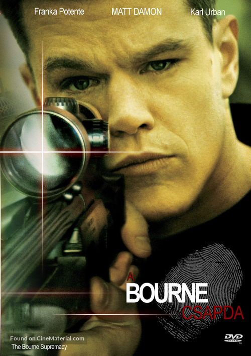 The Bourne Supremacy - Hungarian DVD movie cover