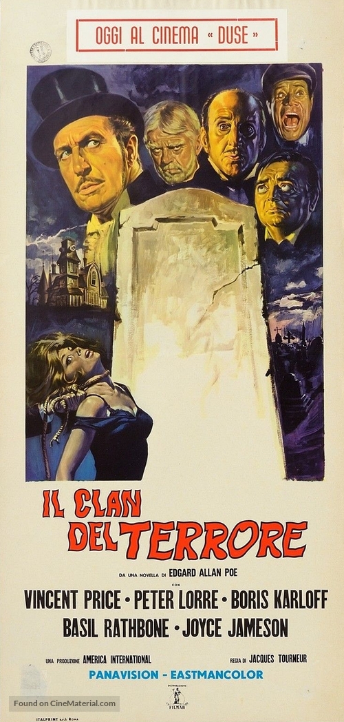 The Comedy of Terrors - Italian Movie Poster
