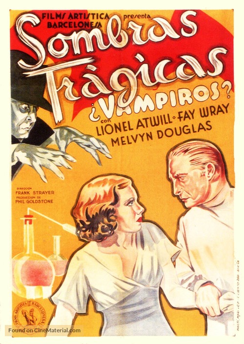 The Vampire Bat - Spanish Movie Poster