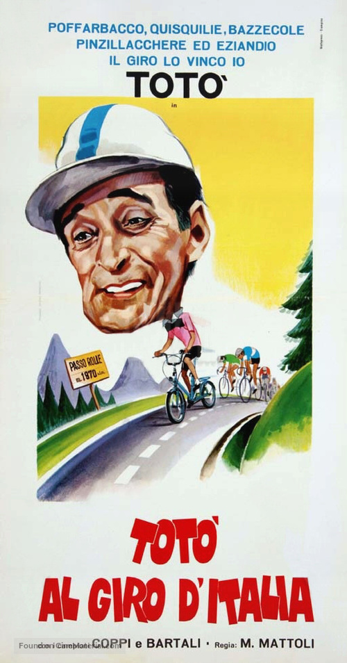 Tot&ograve; al giro d&#039;Italia - Italian Theatrical movie poster