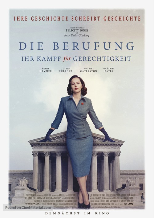 On the Basis of Sex - German Movie Poster