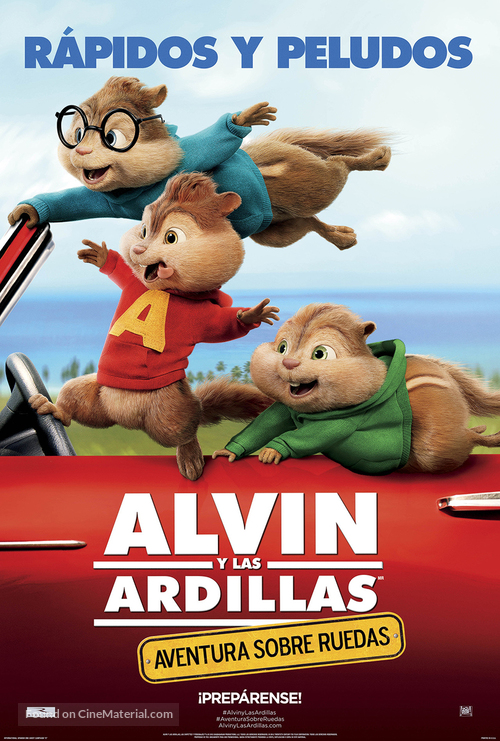 Alvin and the Chipmunks: The Road Chip - Mexican Movie Poster