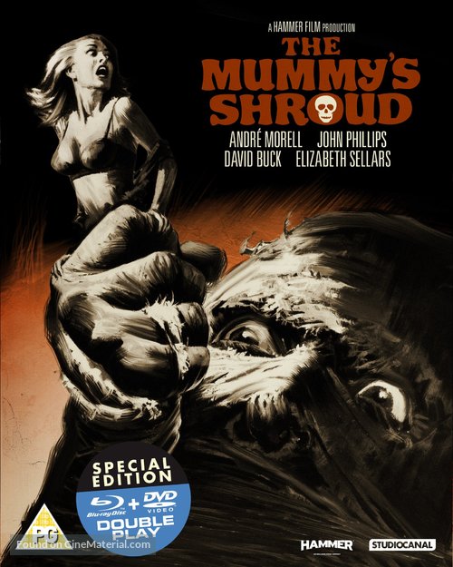 The Mummy&#039;s Shroud - British Blu-Ray movie cover
